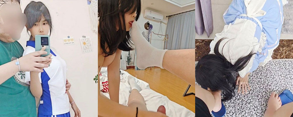 杭州高中乖乖女夏梦媛网恋矮肥搓已婚大叔 奔现被大叔调教成母狗 穿制服舔脚毒龙喝尿  全套服务视频曝光   