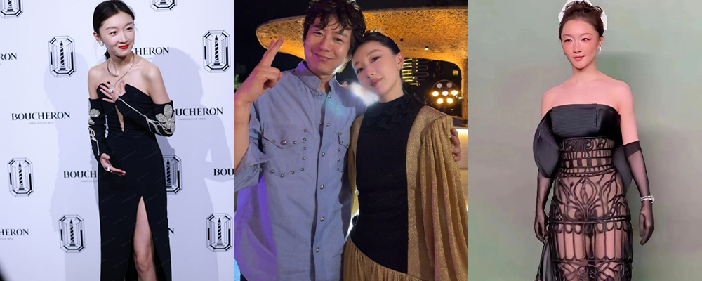 曾志伟绯闻情人周冬雨遭金主线上调教 身穿薄纱露点黑丝走VOGUE红毯 近景特写骚穴清晰可见