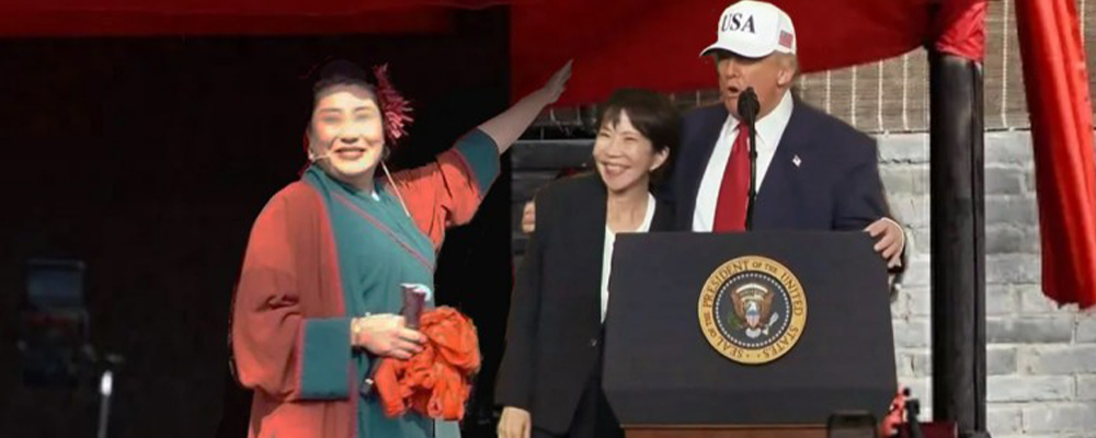 日本首位女首相高市早苗初遇美国大统领特朗普 两人宛如恋爱情侣互拥亲吻 难道这就是恋爱的感觉么