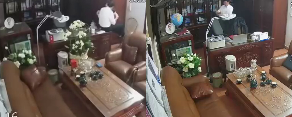 越南宁平海后高中丑闻曝光 校领导办公室内与多名女性发生不当关系 监控录像流出引发全网热议