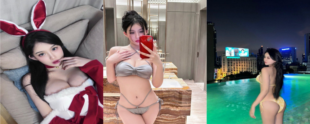 豪乳翘臀配黑丝秀翻全场 深圳顶级外围女黑纱携手姐妹户外露出